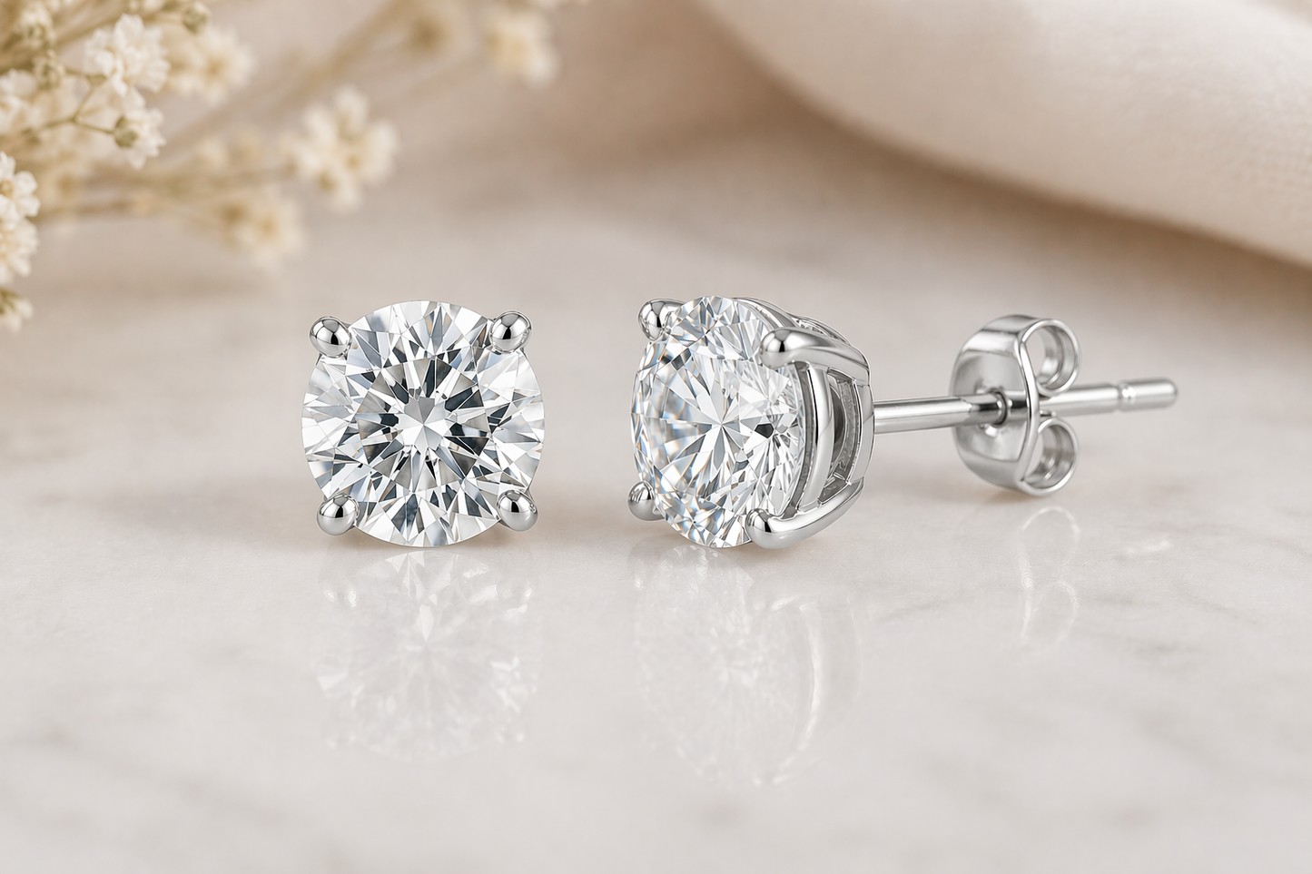 Diamond Stud Earrings