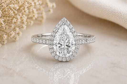 Pear Shaped Engagement Ring